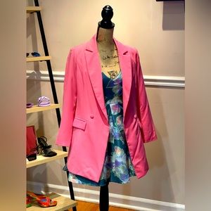 Pink button up blazer